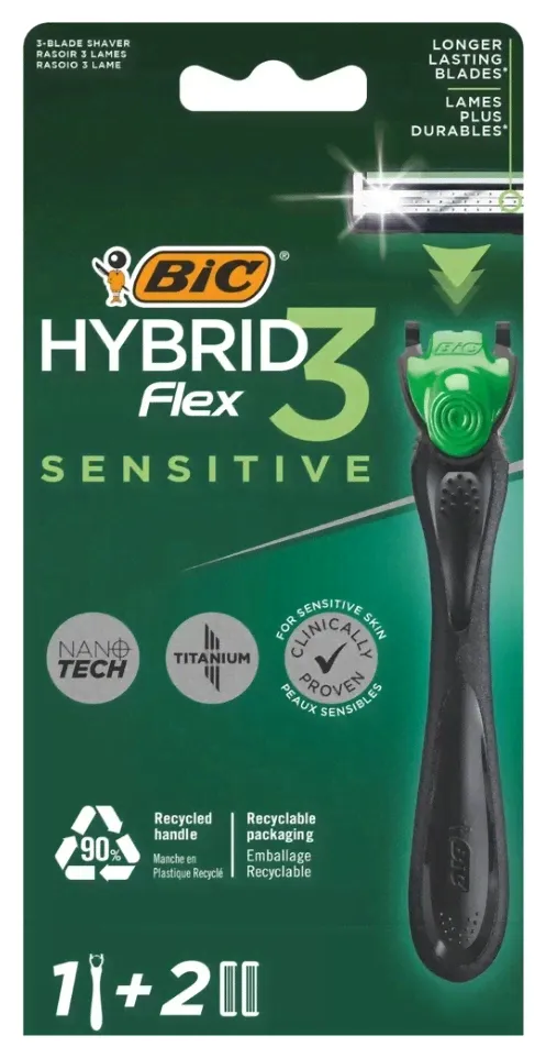 BIC Бритва мужская Hybrid 3 Flex Sensitive-0