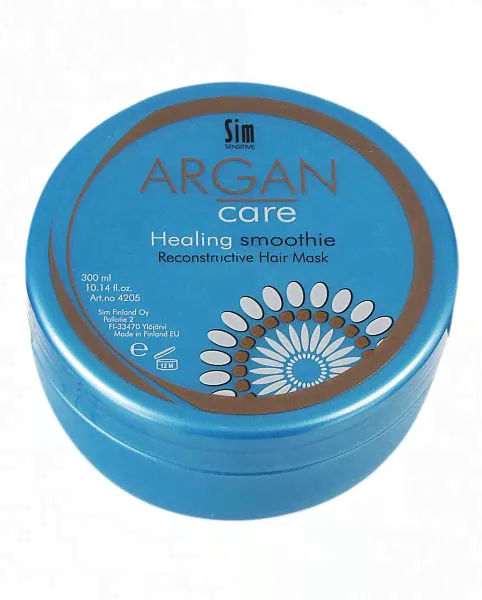 Восстанавливающая маска для волос Argan Care 300 мл Sim Sensitive-0