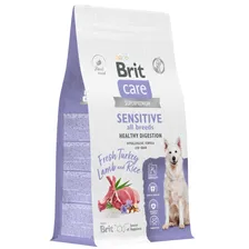 Brit Care Dog Adult Sensitive Healthy Digestion сухой корм для собак всех пород с чувствительным пищеварением, с индейкой и ягненком - 1,5 кг