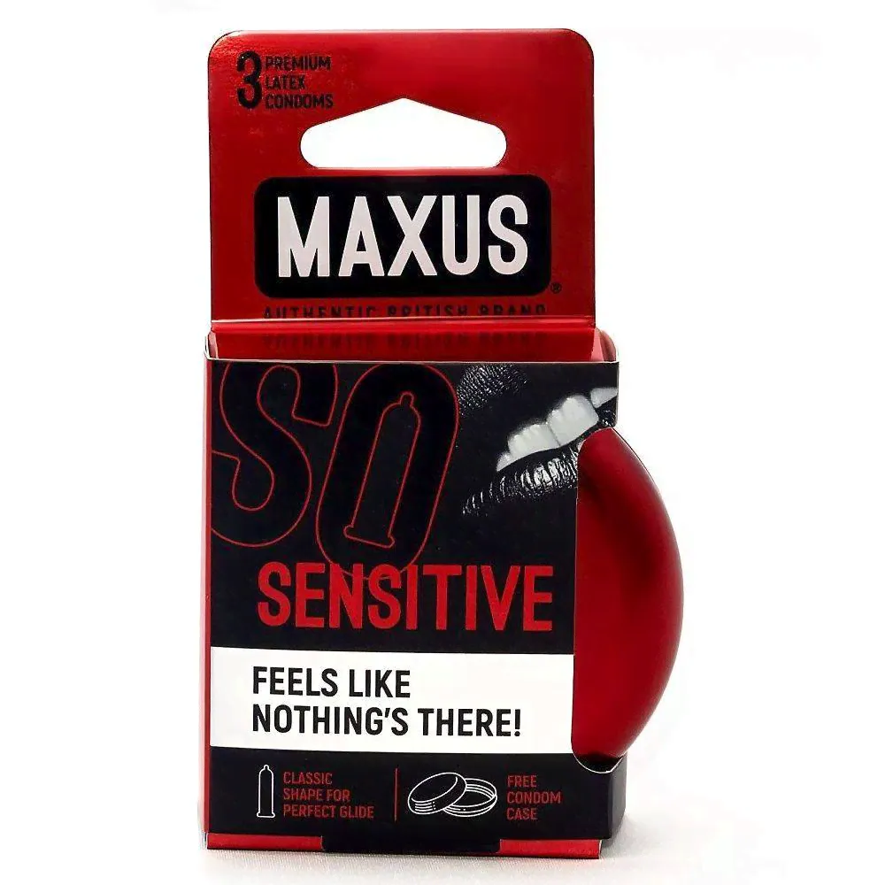 Ультратонкие презервативы Maxus Sensitive, 3 шт