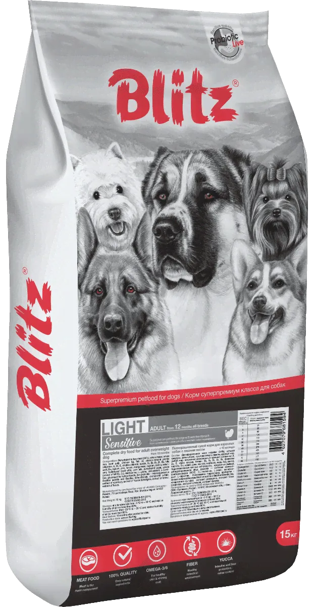 Blitz Light Adult All Breeds Sensitive Turkey-0