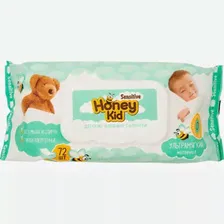 Салфетки детские Honey Kid Sensitive детские с клапаном 72шт