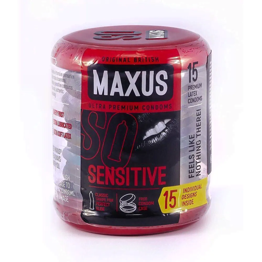 Презервативы ультратонкие Maxus Sensitive, 15 шт