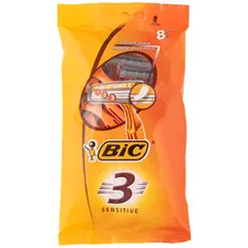 Бритва BIC 3 Sensitive одноразовая, 8шт