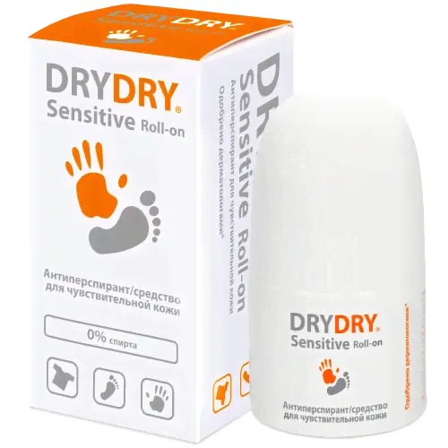 DRY DRY Средство от потоотделения для чувствительной кожи / Sensitive 50 мл-0