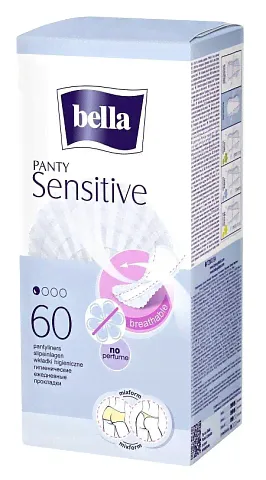 Прокладки ежедневные bella Panty Sensitive, 60 шт.-0