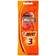 Станки одноразовые BIC 3 Sensitive (2шт) с тремя лезвиями