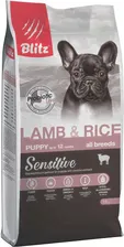 Корм BLITZ Sensitive Puppy Lamb&Rice для щенков ягненок и рис 15 кг