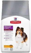 Сухой корм для взрослых собак Hills Science Plan Canine Sensitive Stomach & Skin с чувствительным желудком и кожей 12 кг https://www.magazindoberman.ru/products/hills-science-plan-canine-adult-sensiti