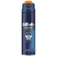 Гель для бритья Gillette 2 в 1 Fusion ProGlide Sensitive Active Sport, 170 мл