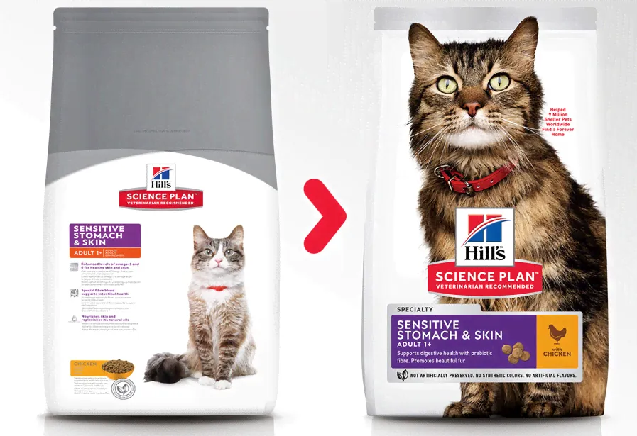 Сухой корм для взрослых кошек с чувствительным желудком Hill's Science Plan Feline Adult Sensitive Stomach&Skin 1,5 кг https://www.magazindoberman.ru/products/hills-sensitive-stomach-adult-suhoi-korm--1