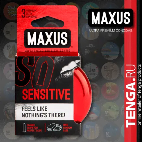 MAXUS Sensitive condoms. Презервативы Ультратонкие 3 шт.-1
