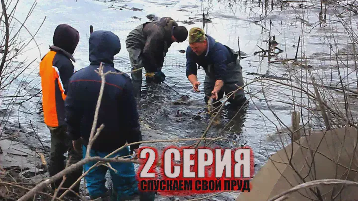 #18 СПУСКАЕМ СВОЙ ПРУД для ПРОДАЖИ РЫБЫ, какой РЕЗУЛЬТАТ ПОЛУЧИЛСЯ? СОЗДАНИЕ СОБСТВЕННОГО ПРУДА!