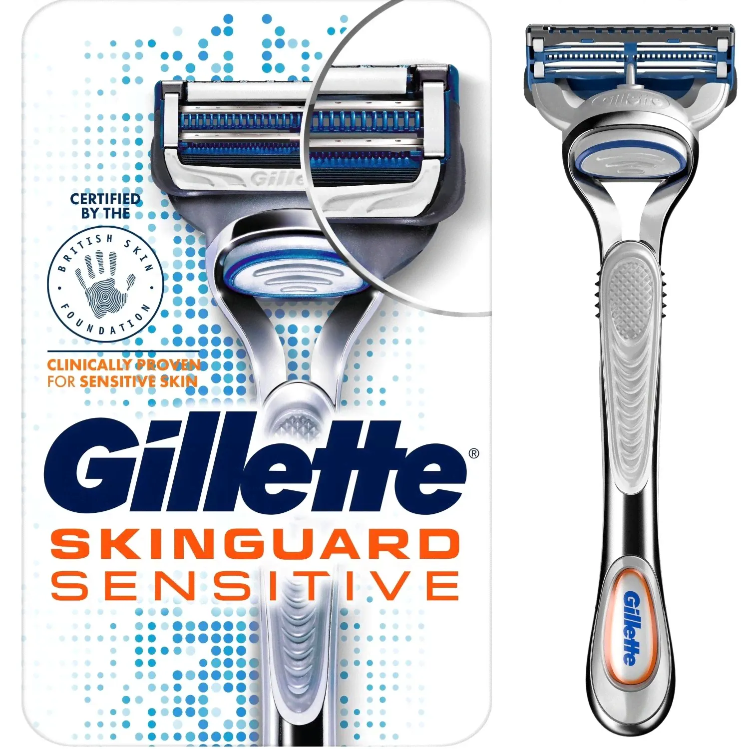 Бритва с 1 сменной кассетой Gillette Skinguard Sensitive-0